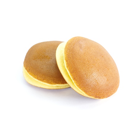 Dorayaki , Japanese confectionery, isolated on white background の写真素材
