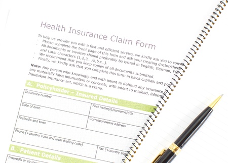 Health Insurance Claim Formの写真素材