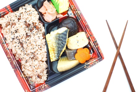Japanese ready-made lunchbox, Bento の写真素材