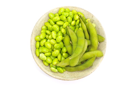 Edamame soy beans の写真素材
