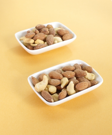 Mixed Nuts , Almond and Cashew nutsの写真素材