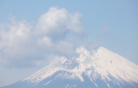 Mountain Fuji in spring の写真素材