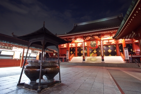 Japan temple , Asakusa Sensoji のeditorial素材