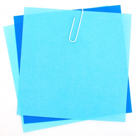 Colored papers  with staple の写真素材