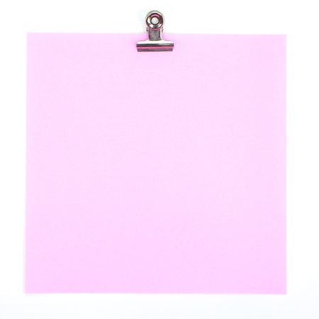 Colored papers with clipの写真素材