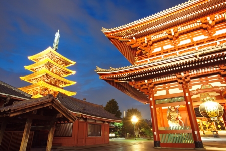Japan temple , Asakusa Sensoji のeditorial素材
