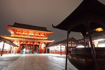 Japan temple , Asakusa Sensoji のeditorial素材