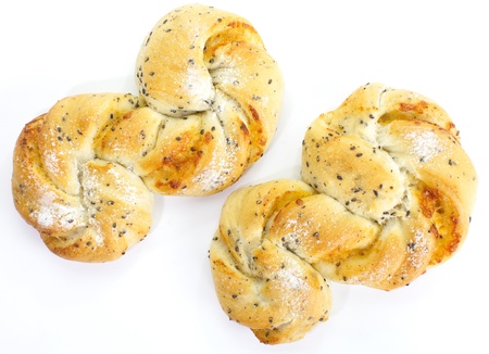 Homemade pastry filled with cheese and sasemeの写真素材