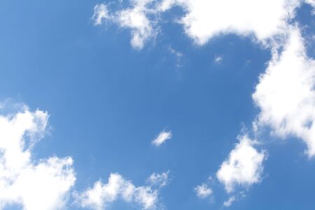 clouds in the blue sky の写真素材