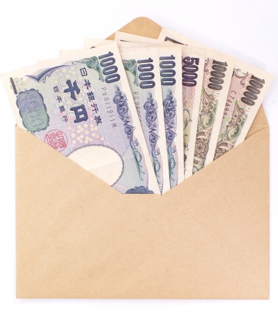 Japanese yen notes  Currency of Japan の写真素材