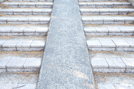  ramp in a bicycle crossing bridge  の写真素材