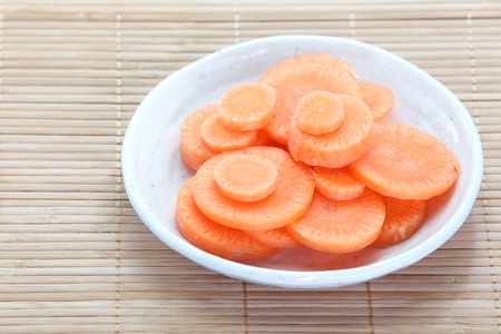Sweet and fresh carrots vegetable の写真素材