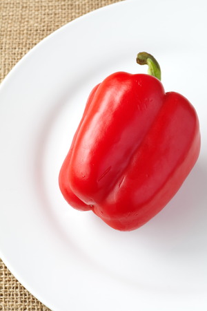 food ingredient and vegetable , red bell pepper の写真素材