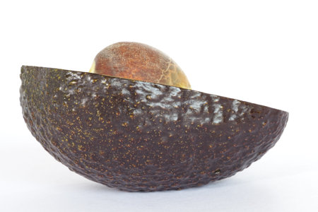 Fresh avocado isolated on a white background