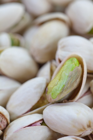 Close - up group of healthy toasted pistachios の写真素材