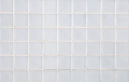 White glass block wall backgroundの写真素材