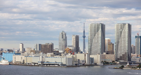 Tokyo city view with Tokyo sky treeの写真素材