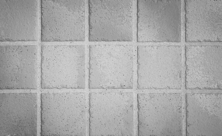 White earthenware floor tile seamless background and textureの写真素材