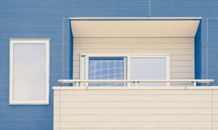 Small and new modern apartment buildingの写真素材