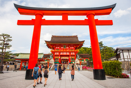 Fushimi Inari Shrine ,  Famous and important Shinto shrine in southern Kyoto , Japanのeditorial素材