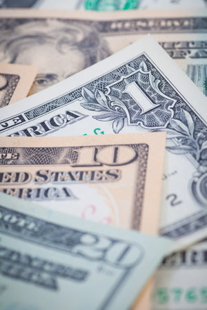 The dollar banknotes for business and finance concept