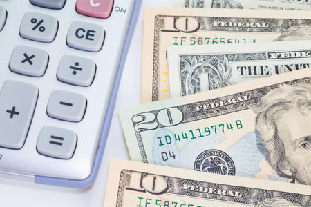 The dollar banknotes for business and finance concept