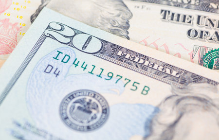 The dollar banknotes for business and finance concept