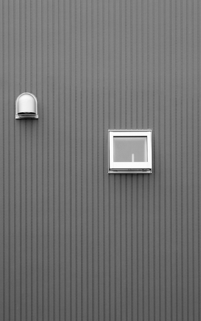 Detail of house exterior wall and windowの写真素材