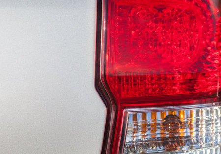 Close - up detail at car tail lamp