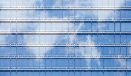 High rise modern building as pattern and background