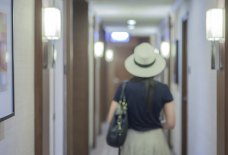 Abstract background of Hotel interior , shallow depth of focus.の写真素材