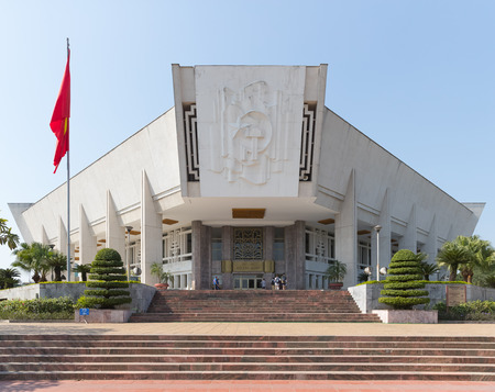 Hanoi , Vietnam - Decamber 07, 2016 : Ho Chi Minh Mausoleum in Ba Dinh Square is one of the most visited attractions in Hanoiのeditorial素材
