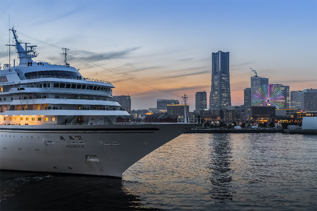 Yokohama bayside city view , Minato Mirai 21 area is a seaside urban area in central Yokohama whose name means "harbor of the future "のeditorial素材