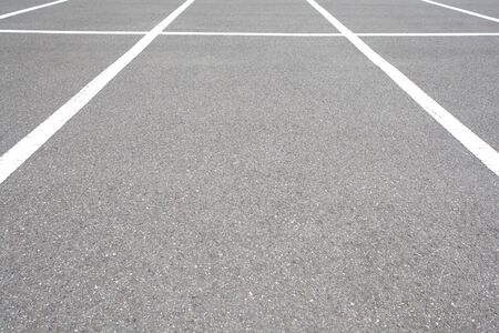 Empty space at outdoor car parking lotの写真素材