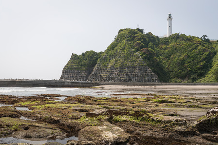 Shioyasaki Lighthouse , Shioyasaki Lighthouse was chosen for one of the Japan Lighthouse Association's "50 Lighthouses of Japan"の写真素材