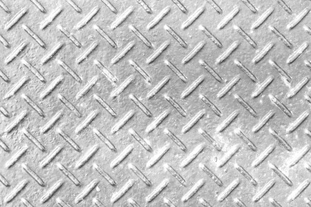 Silver diamond plate texture and backgroundの写真素材