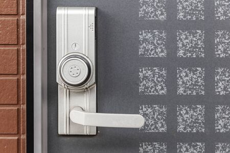 Close-up Door opener with codeの写真素材