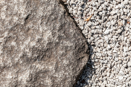 Zen stone path in a Japanese Gardenの写真素材
