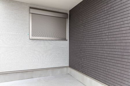 Empty basement concrete room at apartment buidingの写真素材