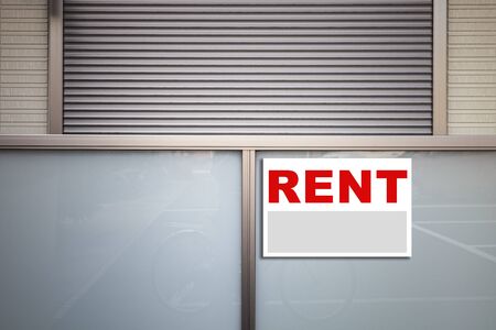 Rental Real Estate Sign in Front of new houseの写真素材