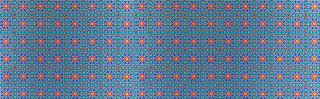 Panorama of Traditional chinese pattern floor tiles texture and seamless backgroundの写真素材