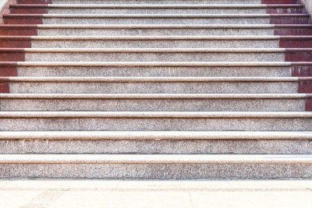 White marble staircase and outdoor Granite floor