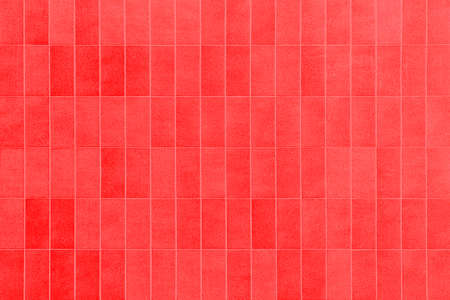 Vintage red brick tile wall pattern and background seamlessの写真素材