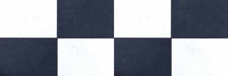 Panorama of White and black indoor ceramic tile floor pattern and background seamless