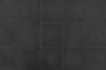 Outdoor black block stone floor pattern and background seamless