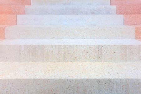 White marble staircase and outdoor Granite floorの写真素材