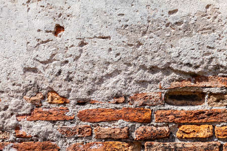Vintage brown stone brick wall pattern and background seamlessの写真素材