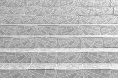 White marble staircase and outdoor Granite floorの写真素材