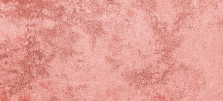Panorama of Antique red painted concrete wall in vintage style texture and background seamlessの写真素材