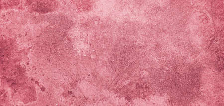 Panorama of Antique red painted concrete wall in vintage style texture and background seamlessの写真素材